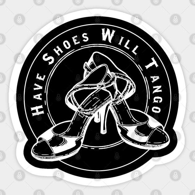 Have Shoes will Tango Sticker by Tango-Voyage